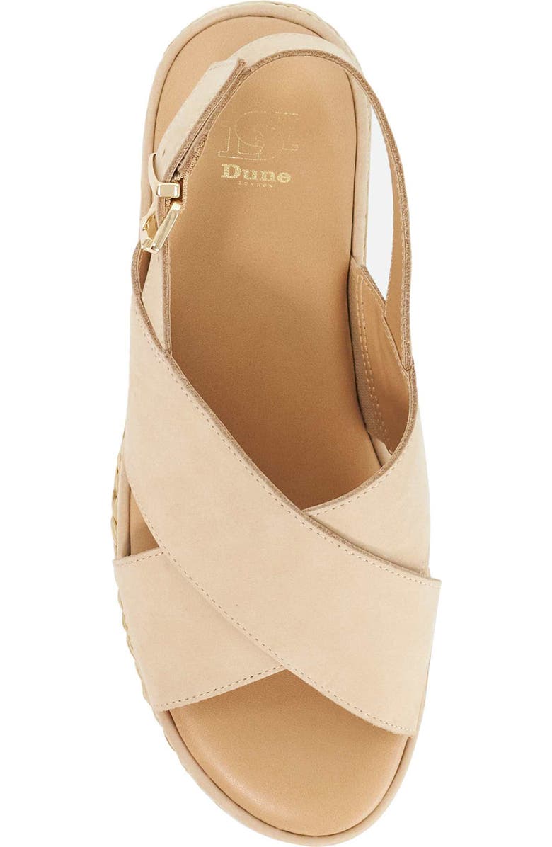 Dune London Kiya Slingback Platform Wedge Sandal, Alternate, color, Blush