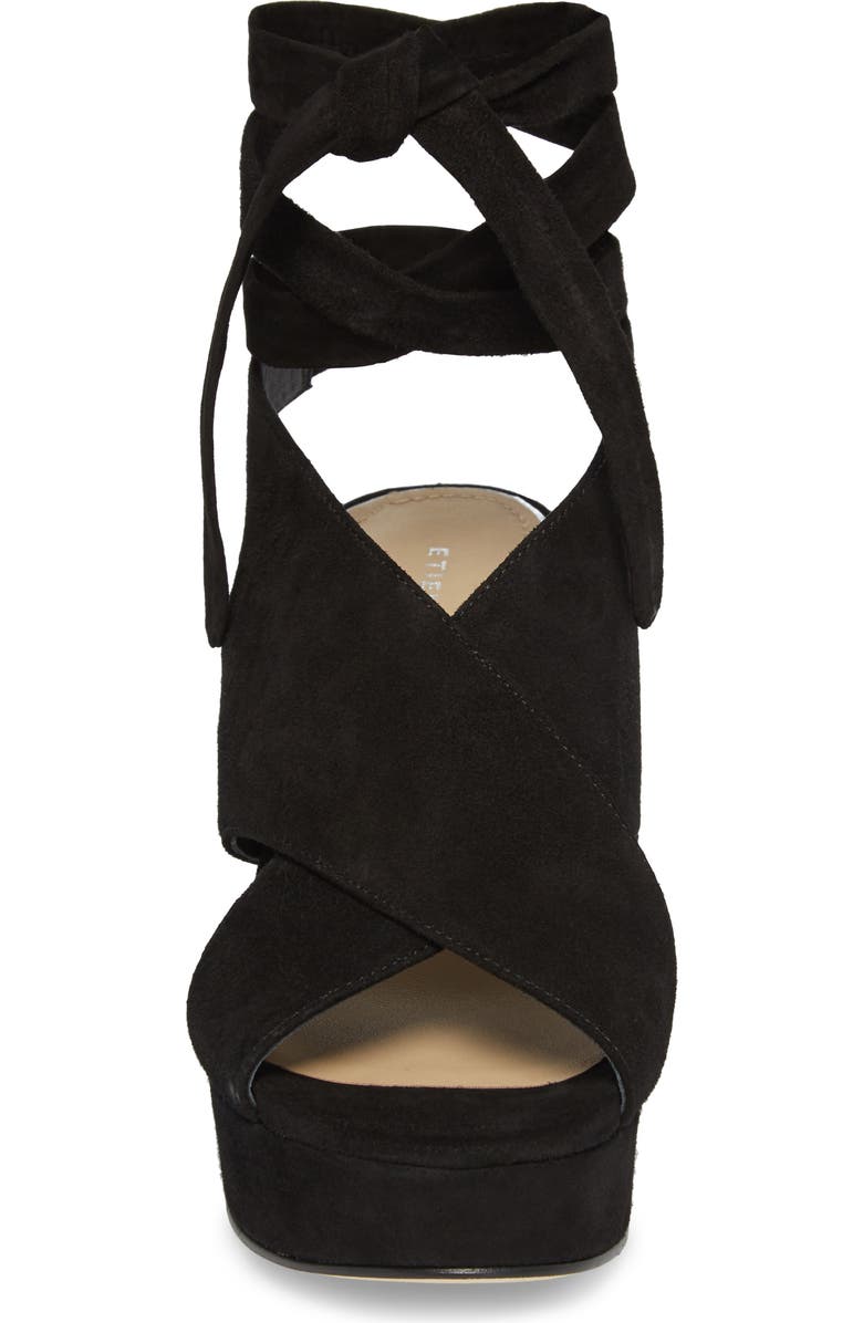 Etienne Aigner Dominica Suede Platform Wedge Sandal, Alternate, color,