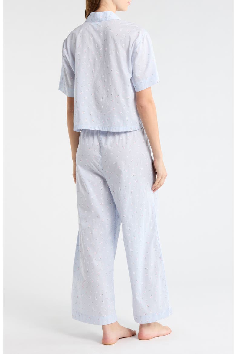 Lightweight Cotton Pajamas, Alternate, color, BLUE MICRO DITSY