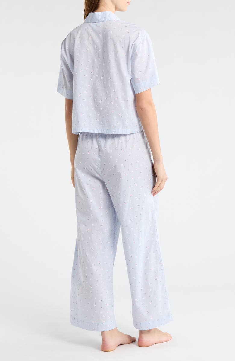 Abound Lightweight Cotton Pajamas, Alternate, color, Blue Micro Ditsy