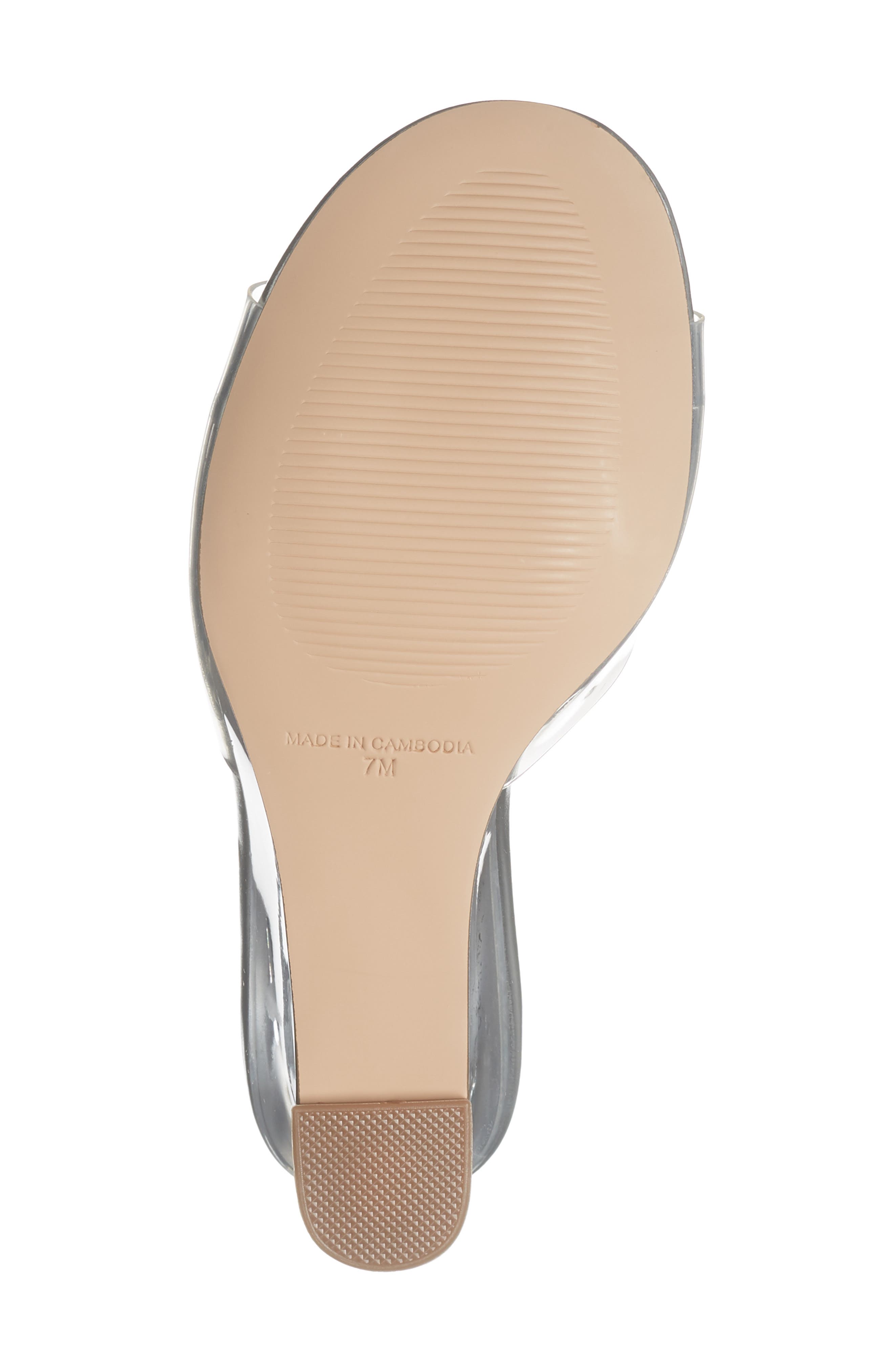 Steve Madden Stormi Wedge Slide Sandal, Alternate, color, Clear