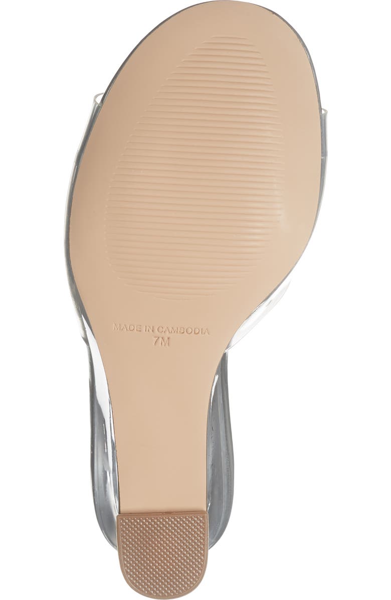 Steve Madden Stormi Wedge Slide Sandal, Alternate, color, Clear