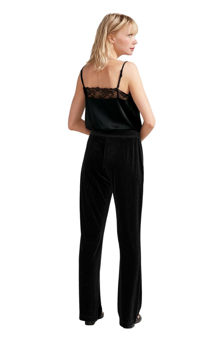 Belle & Bloom Reverie Velvet Pant, Alternate, color, Black
