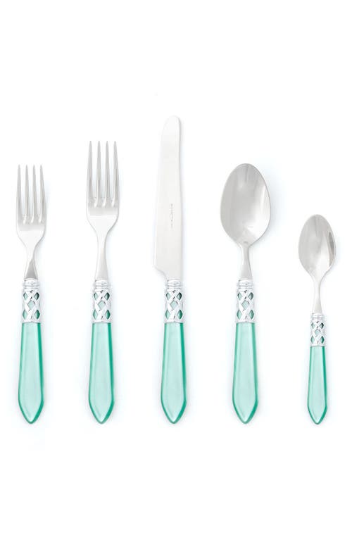 VIETRI Aladdin 5-Piece Place Setting in Aqua 