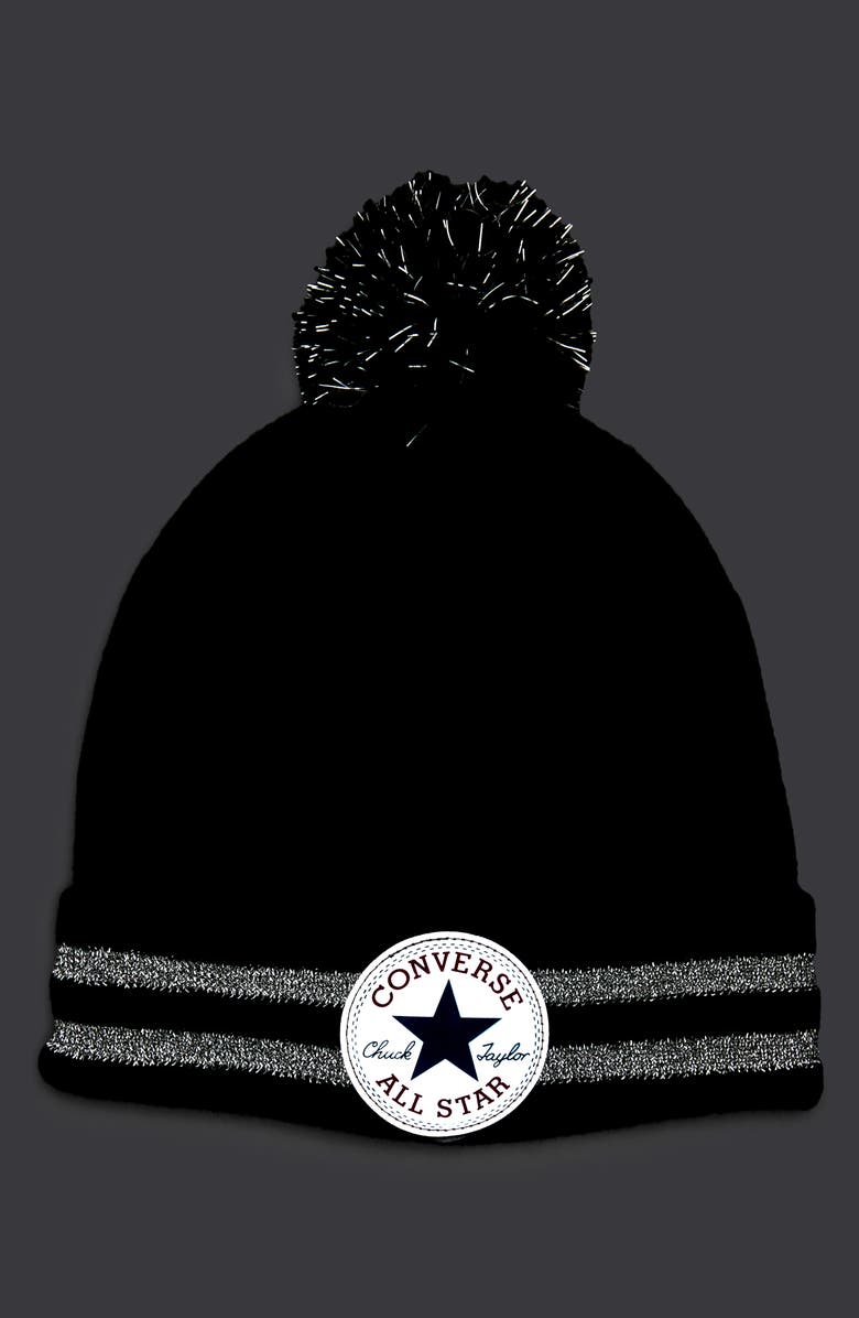Converse Reflective Beanie Hat, Alternate, color, 