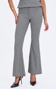 Miss Circle Ulli Micro-Houndstooth Flared Pants