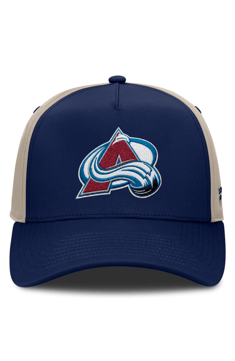FANATICS Men's Fanatics Navy/Tan Colorado Avalanche 2026 Stanley Cup Playoffs Locker Room Adjustable Hat, Alternate, color, Navy
