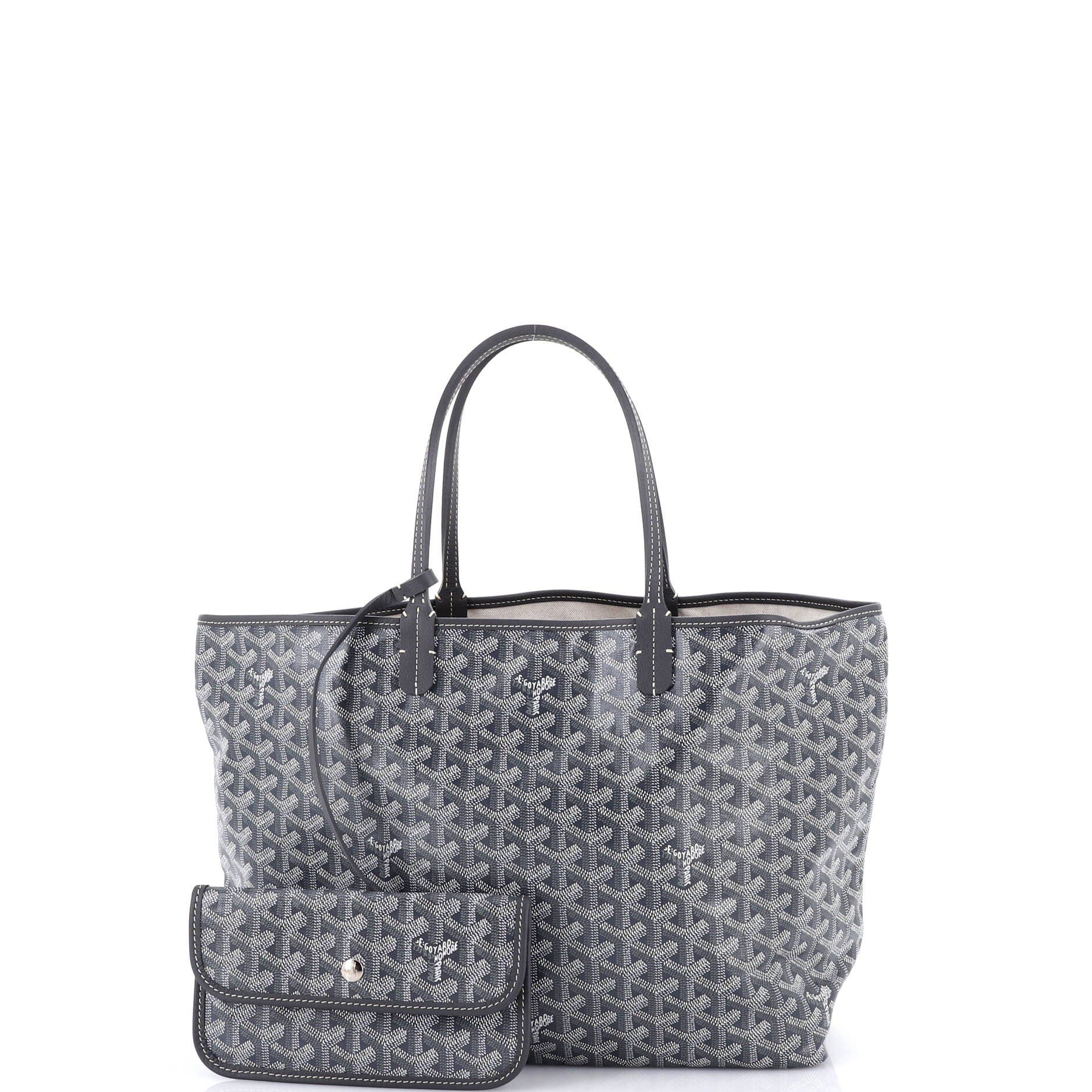 Pre-Owned Goyard Saint Louis Tote Coated Canvas PM, Alternate, color, Gray