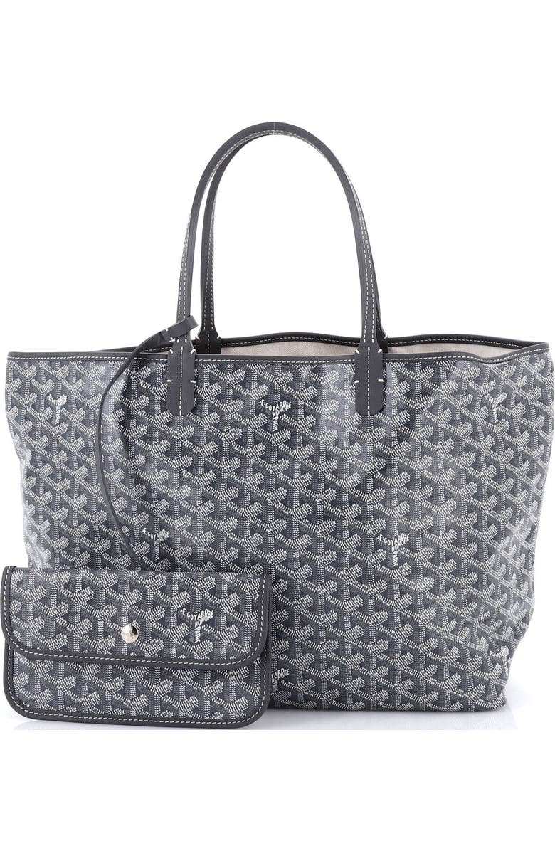 Pre-Owned Goyard Saint Louis Tote Coated Canvas PM, Alternate, color, Gray