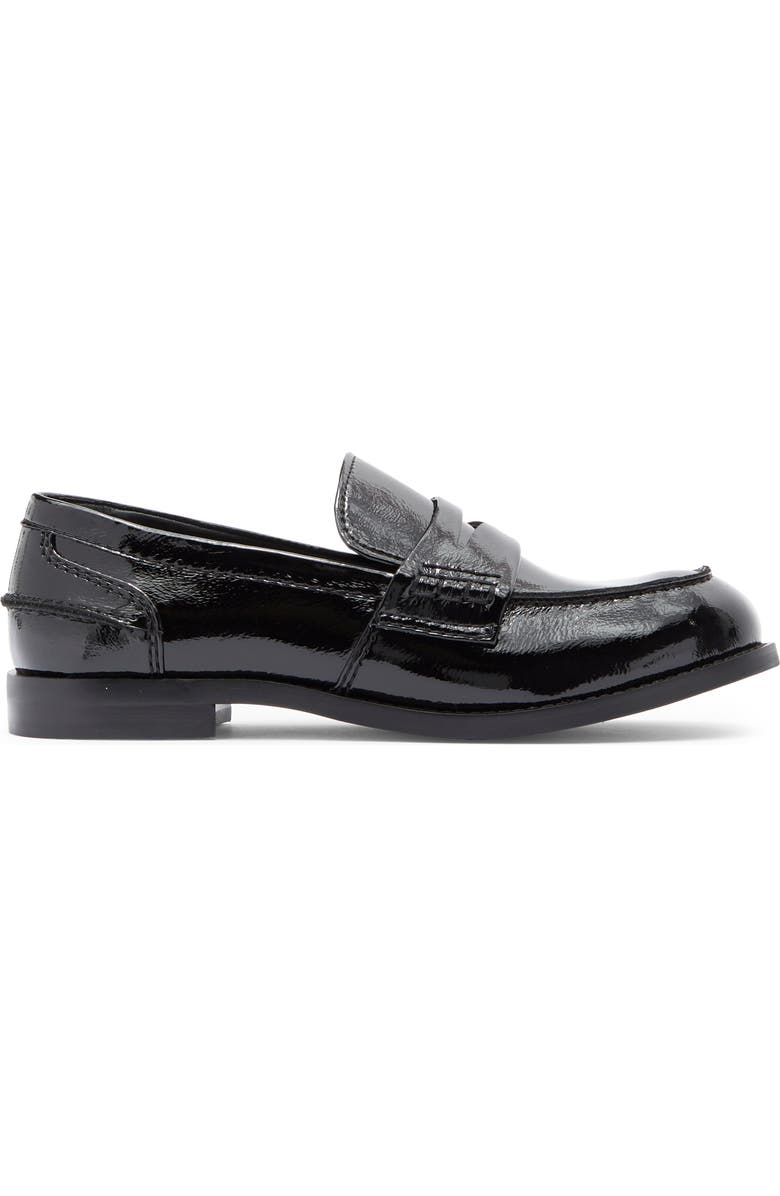 Jeffrey Campbell Books Penny Loafer, Alternate, color, Black Crinkle Patent