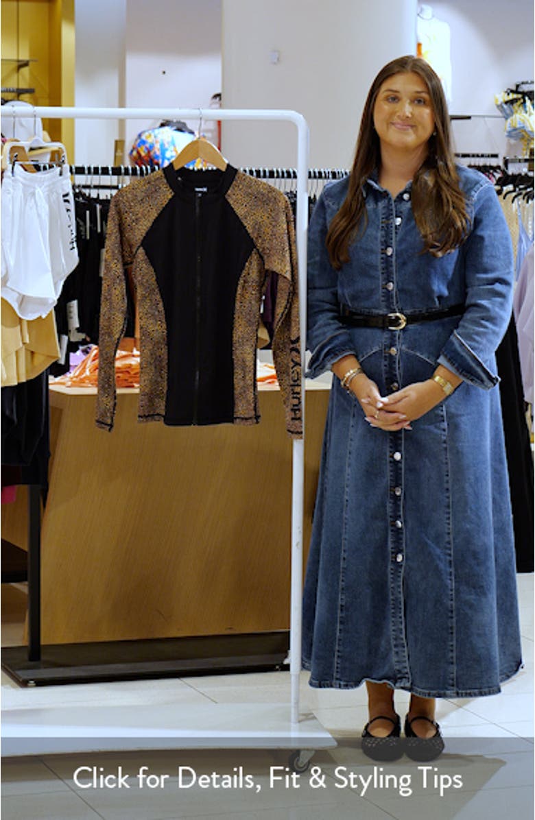 Soft Spot Zip Front Long Sleeve Rashguard One-Piece Swimsuit, sales video thumbnail