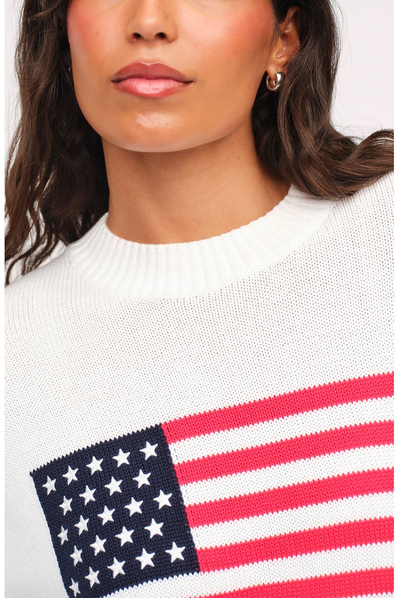 Americana Graphic Sweater, Alternate, color, FLAG