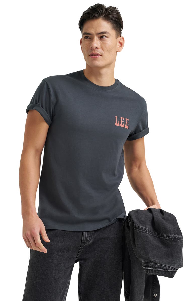 Lee Essential Americana Graphic T-Shirt, Alternate, color, Washed Black