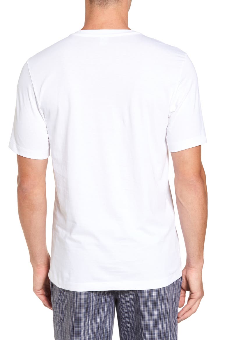 Living Cotton V-Neck T-Shirt, Alternate, color, WHITE
