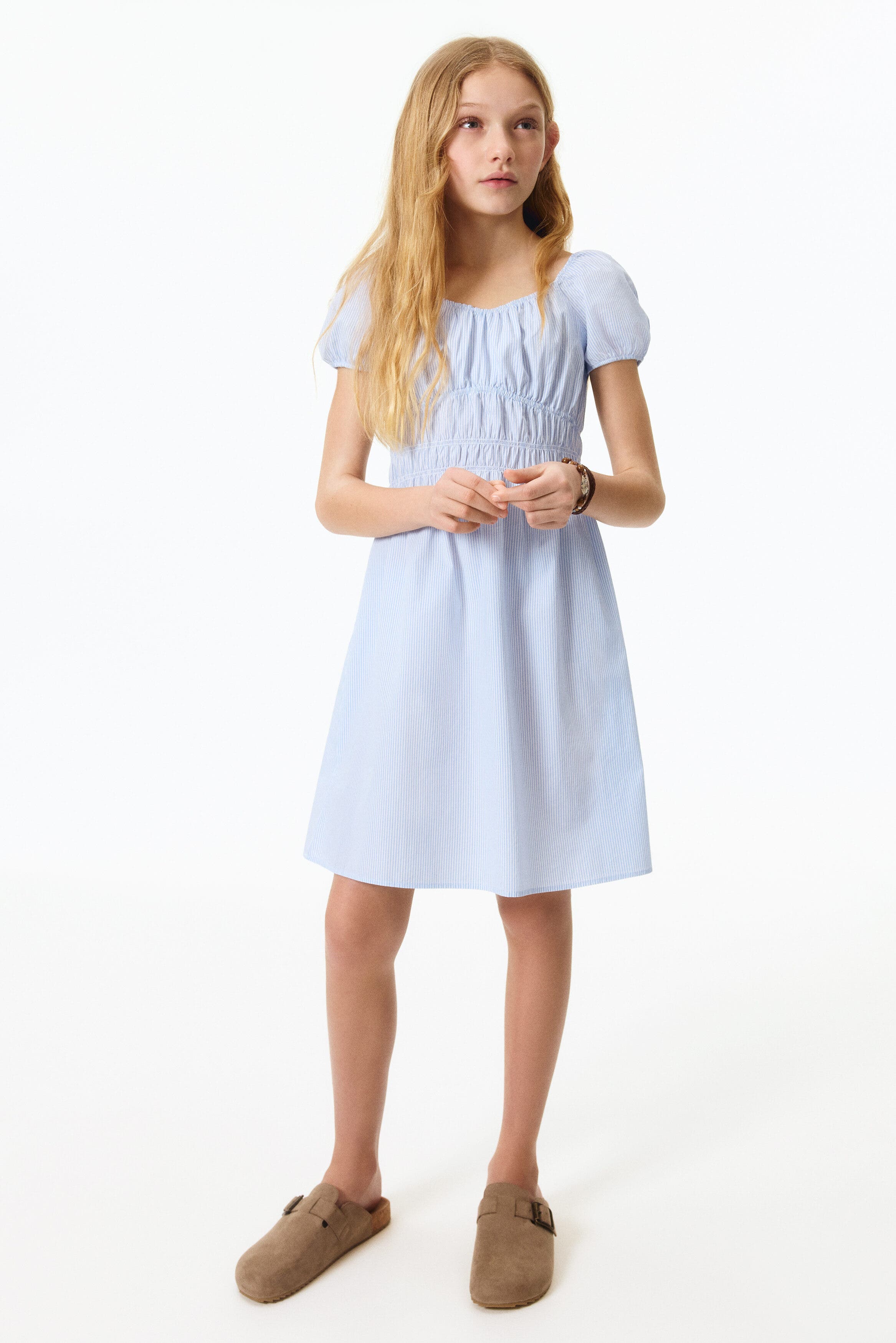 selected Light blue/white striped