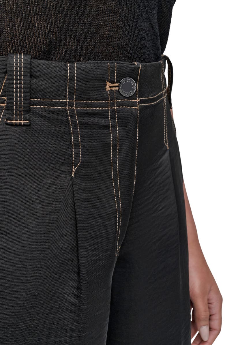 DKNY Glazed Contrast Stitch Straight Leg Pants, Alternate, color, 