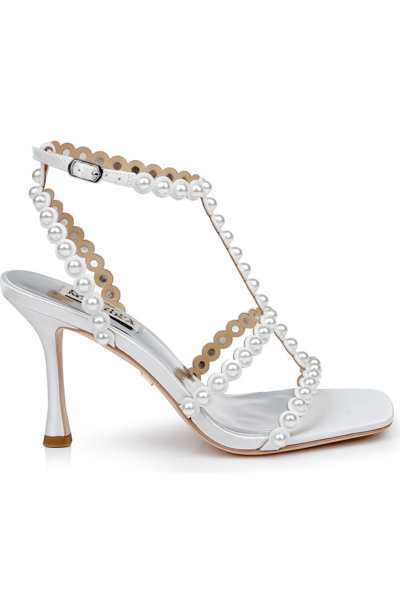 Badgley Mischka Collection Camilia Square Toe Sandal, Alternate, color, Soft White