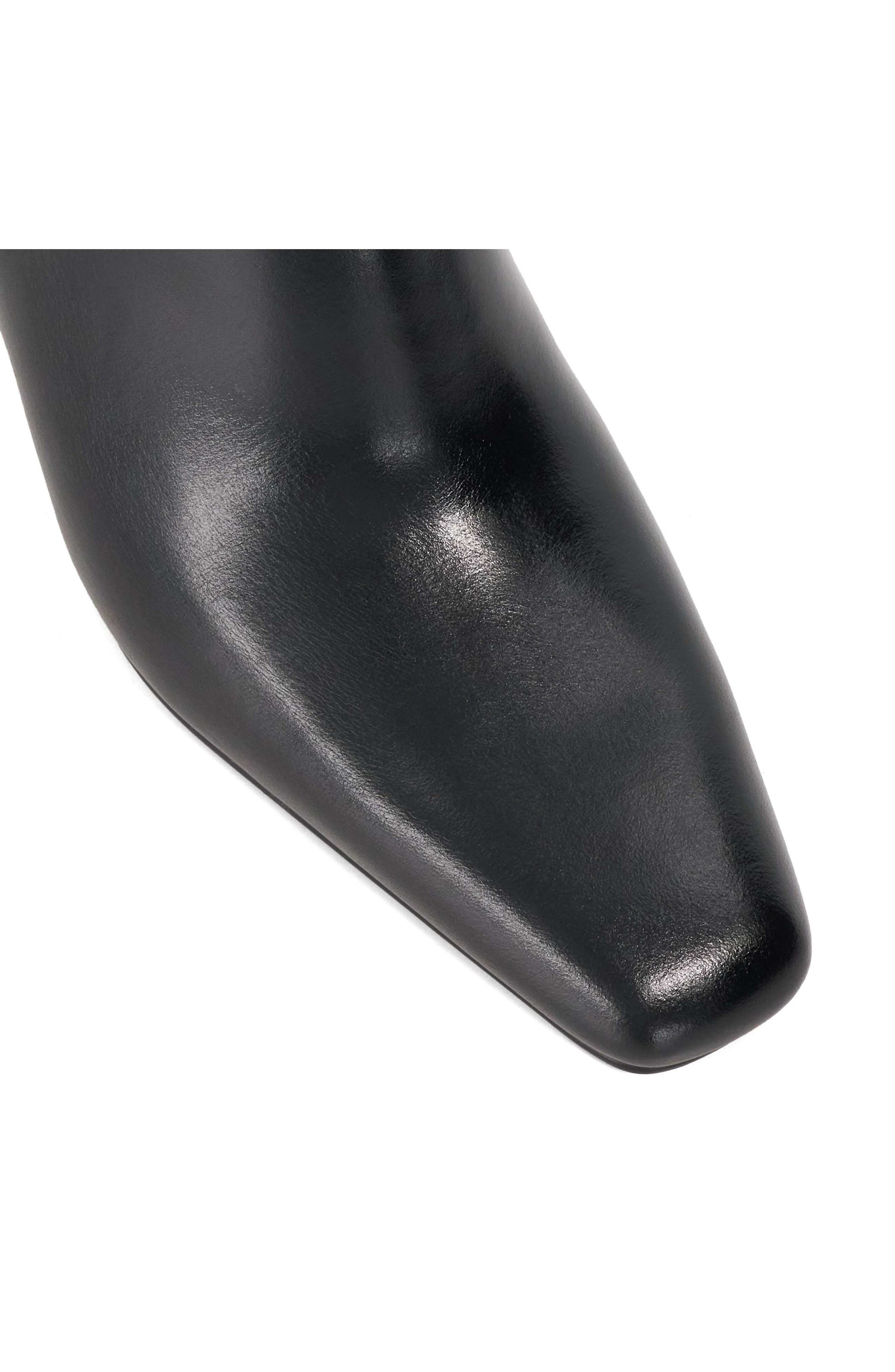 Dune London Panamas Block Heel Bootie, Alternate, color, Black