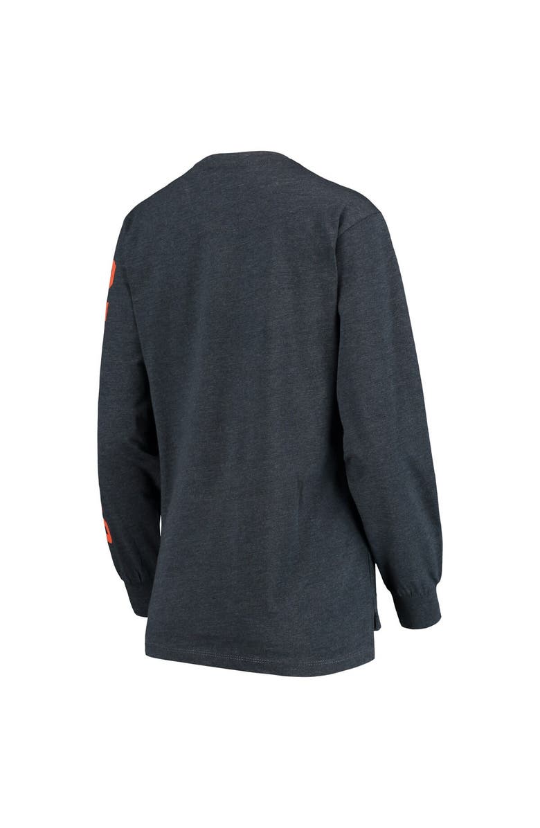 PRESSBOX Women's Pressbox Navy Virginia Cavaliers Two-Hit Canyon Long Sleeve T-Shirt, Alternate, color, Navy