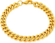 INVICTA Mens' 8.5mm Curb Chain Link Bracelet