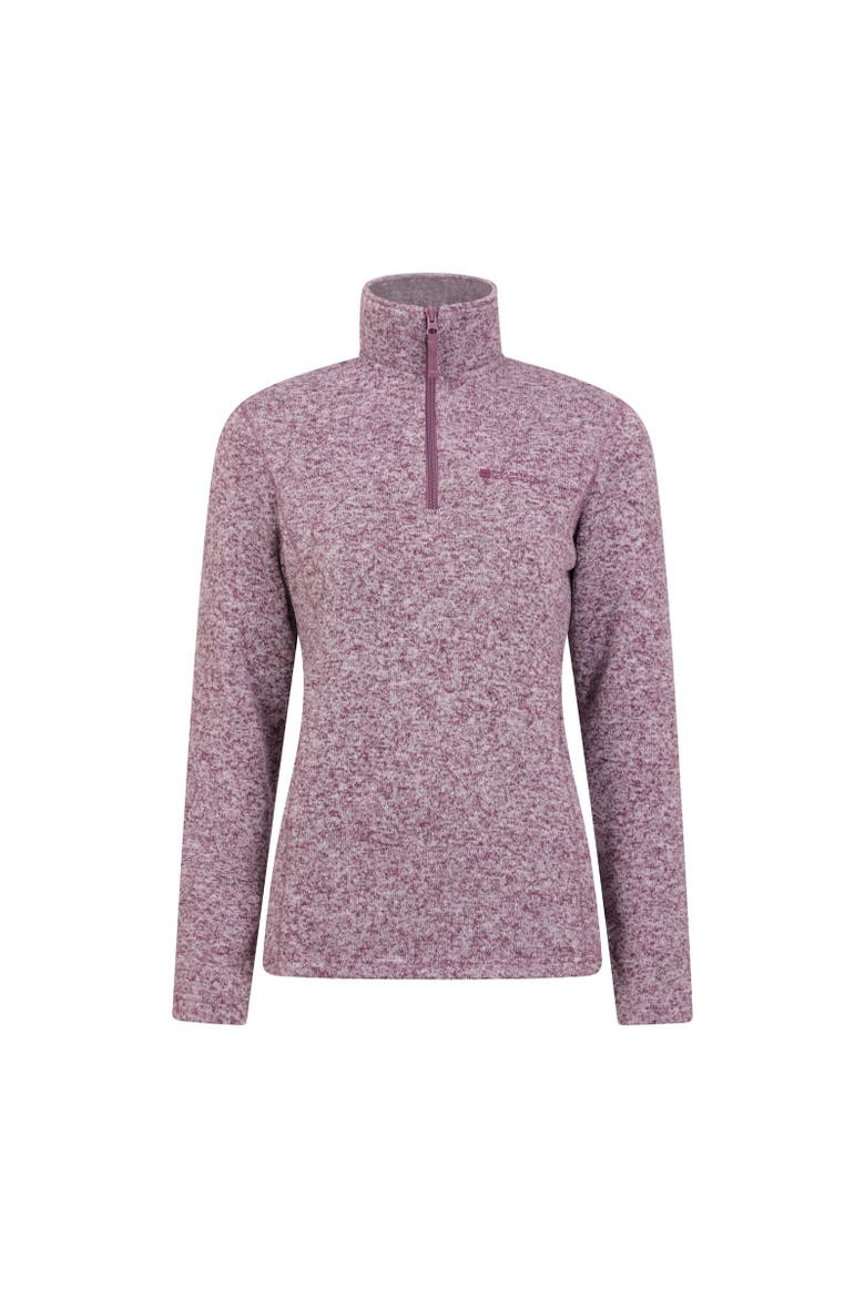 Idris Half Zip Fleece Top, Main, color, Burgundy