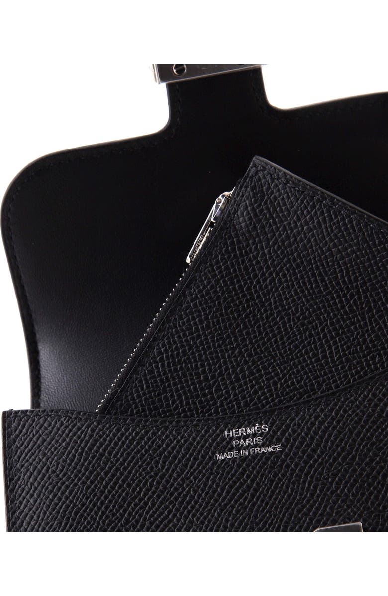 Pre-Owned Hermes Constance Slim Wallet Epsom, Alternate, color, Noir