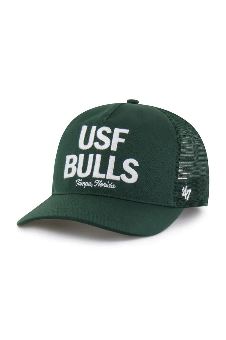 Men's '47 Green South Florida Bulls Contemporary Hitch Trucker Adjustable Hat, Main, color, Green