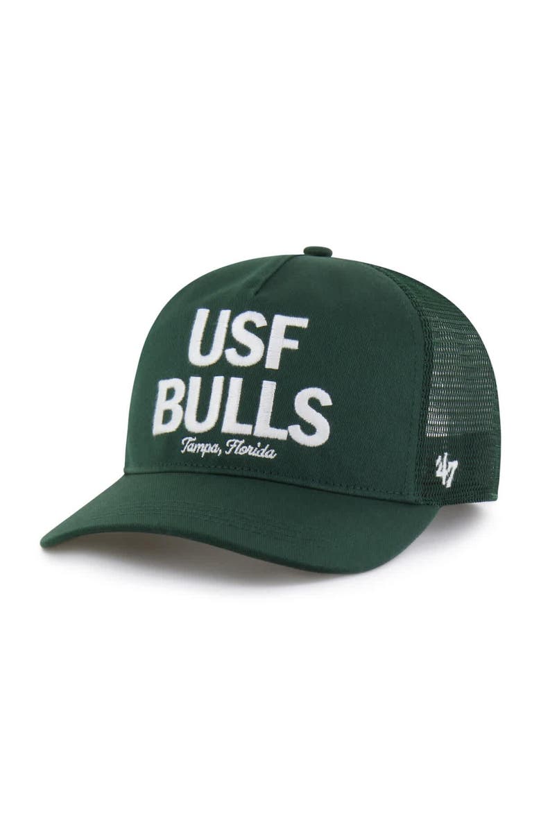'47 Men's '47 Green South Florida Bulls Contemporary Hitch Trucker Adjustable Hat, Main, color, Green