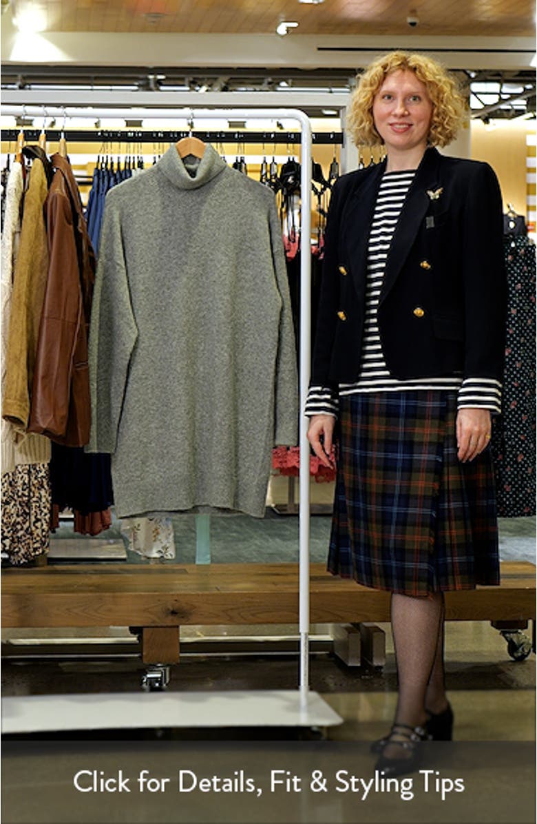 Taldote Turtleneck Long Sleeve Sweater Dress, sales video thumbnail