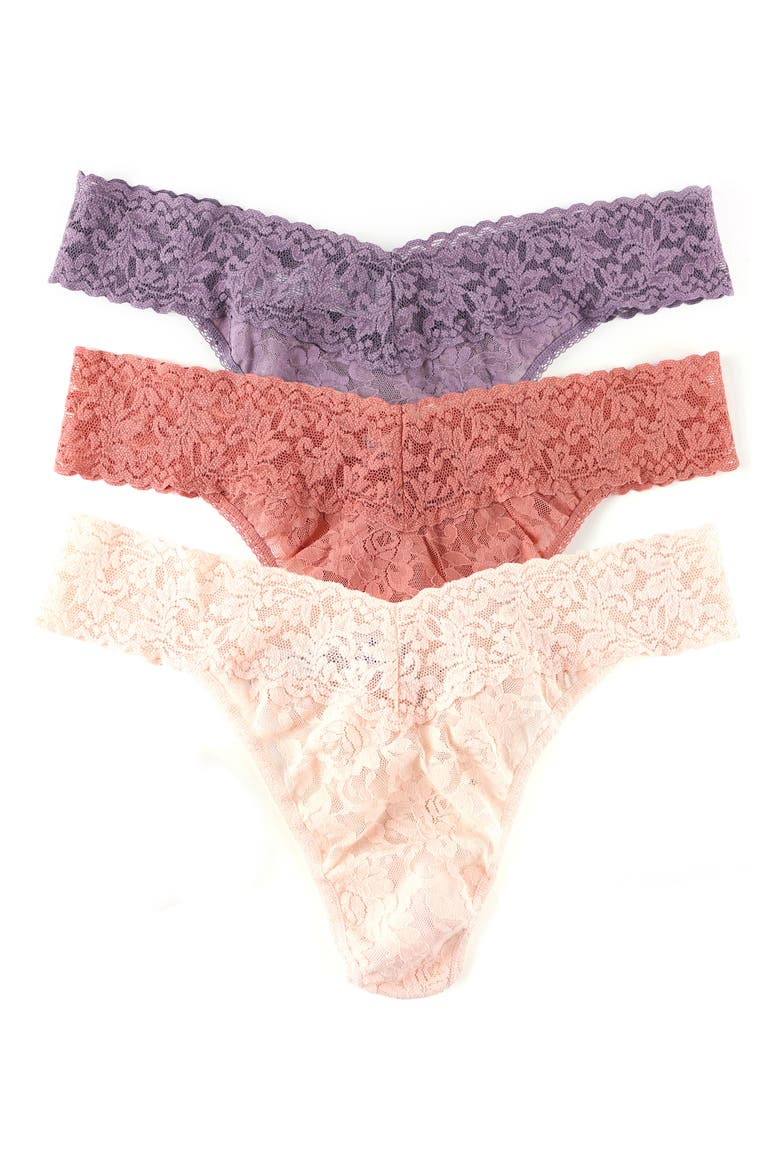 Holiday Assorted 3-Pack Original Rise Thongs, Alternate, color, DSK/ HMLYN PK/VNL