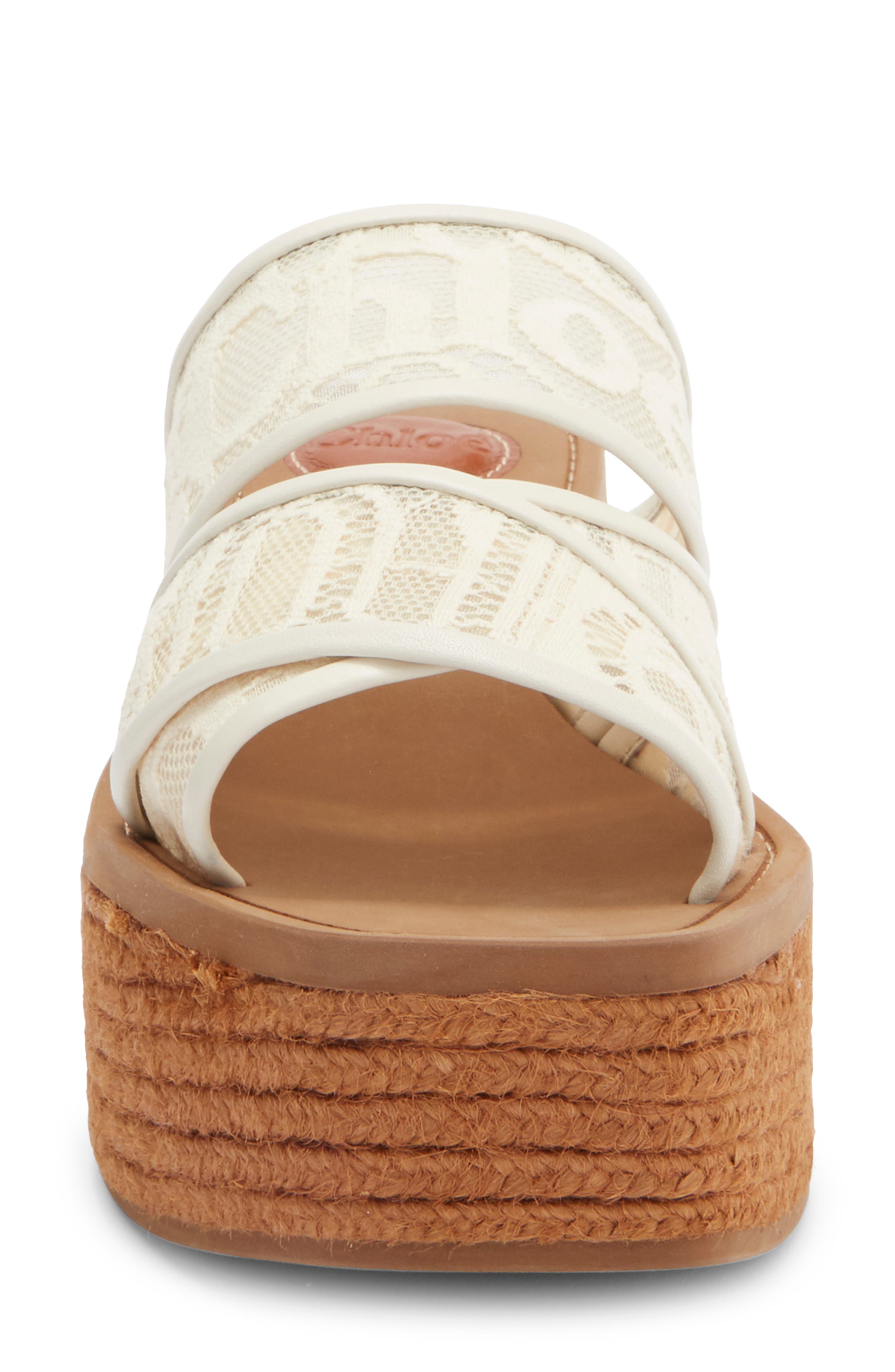 Chloé Crochet Lace Espadrille Platform Sandal (Women) | Nordstromrack