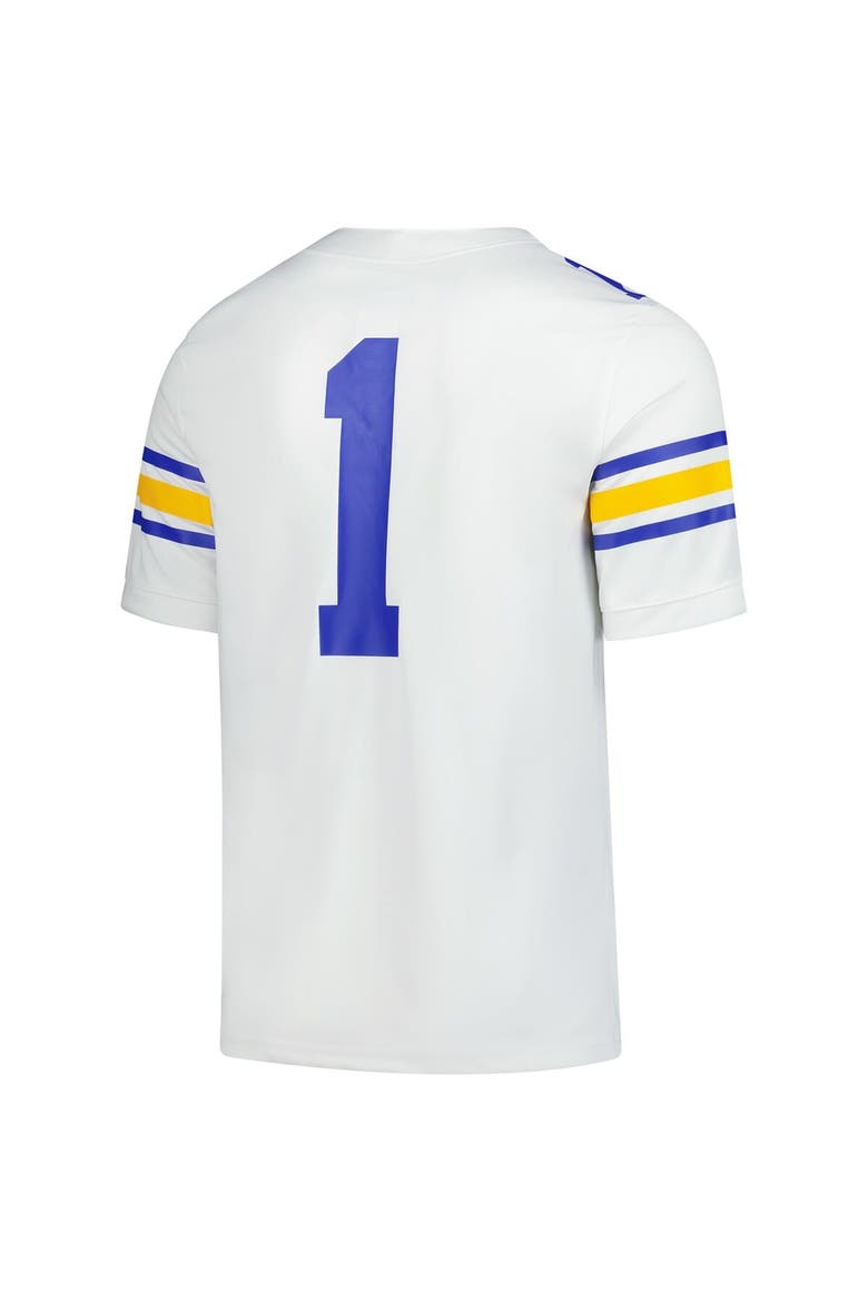 Men's Nike #1 White Cal Bears Untouchable Replica Game Jersey, Alternate, color, White