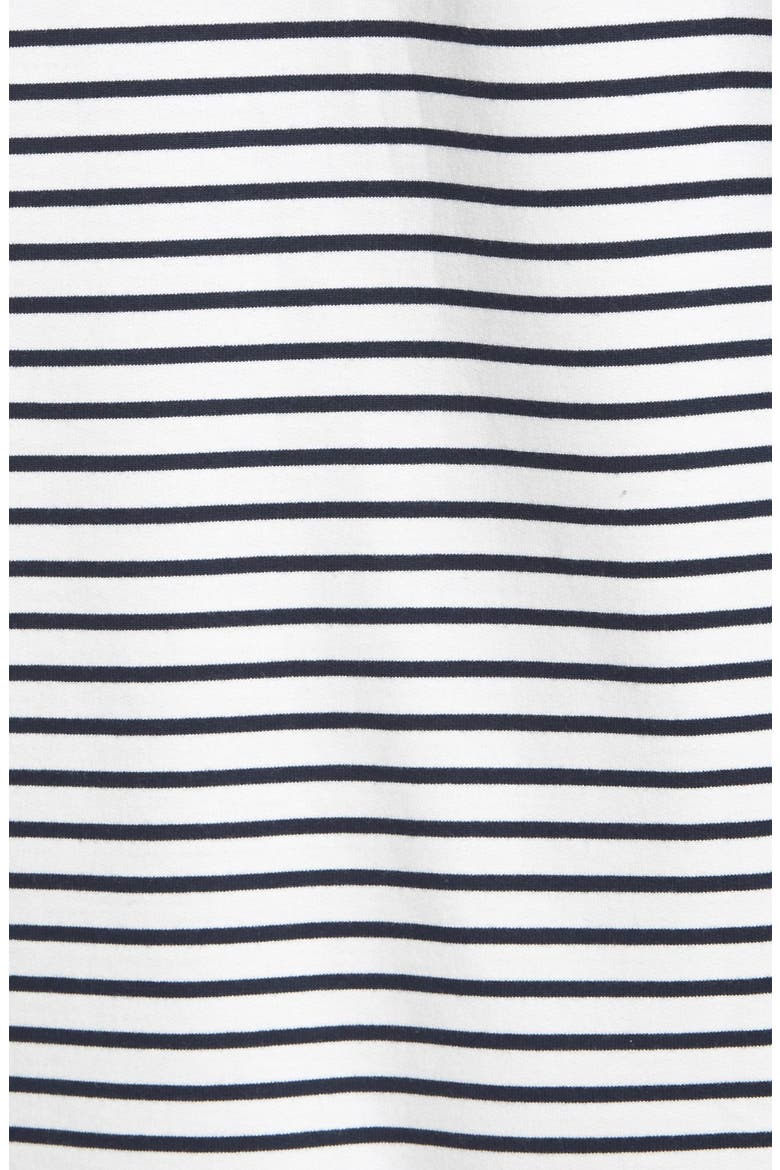 Sweatshirt Tunic Dress, Alternate, color, WHITE/ NAVY