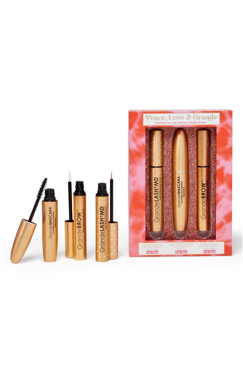 Grande Cosmetics Peace, Love & Grande Lash & Brow Set $166 Value, Alternate, color, 
