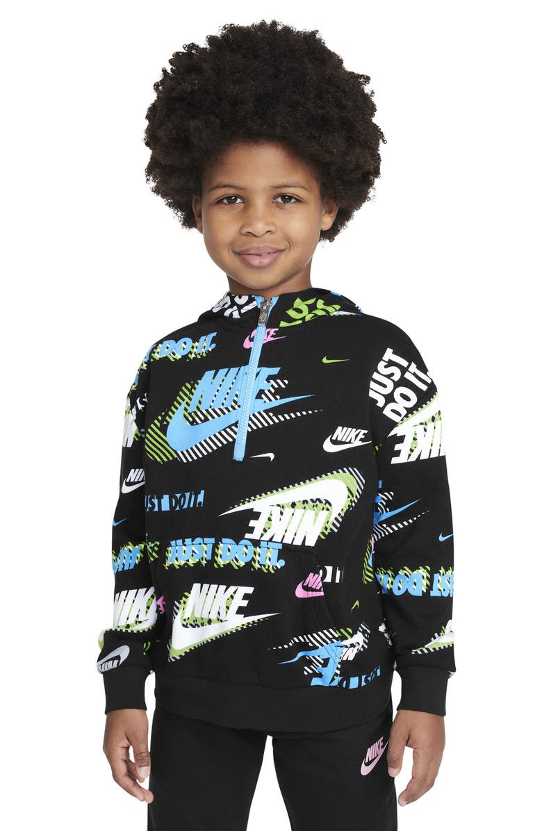 Nike Kids' Active Joy French Terry Hoodie, Alternate, color, Black