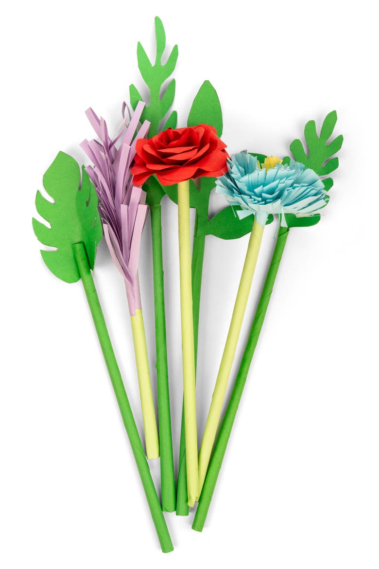 Crafters Paper Flowers Kit, Alternate, color, MULTI GREEN