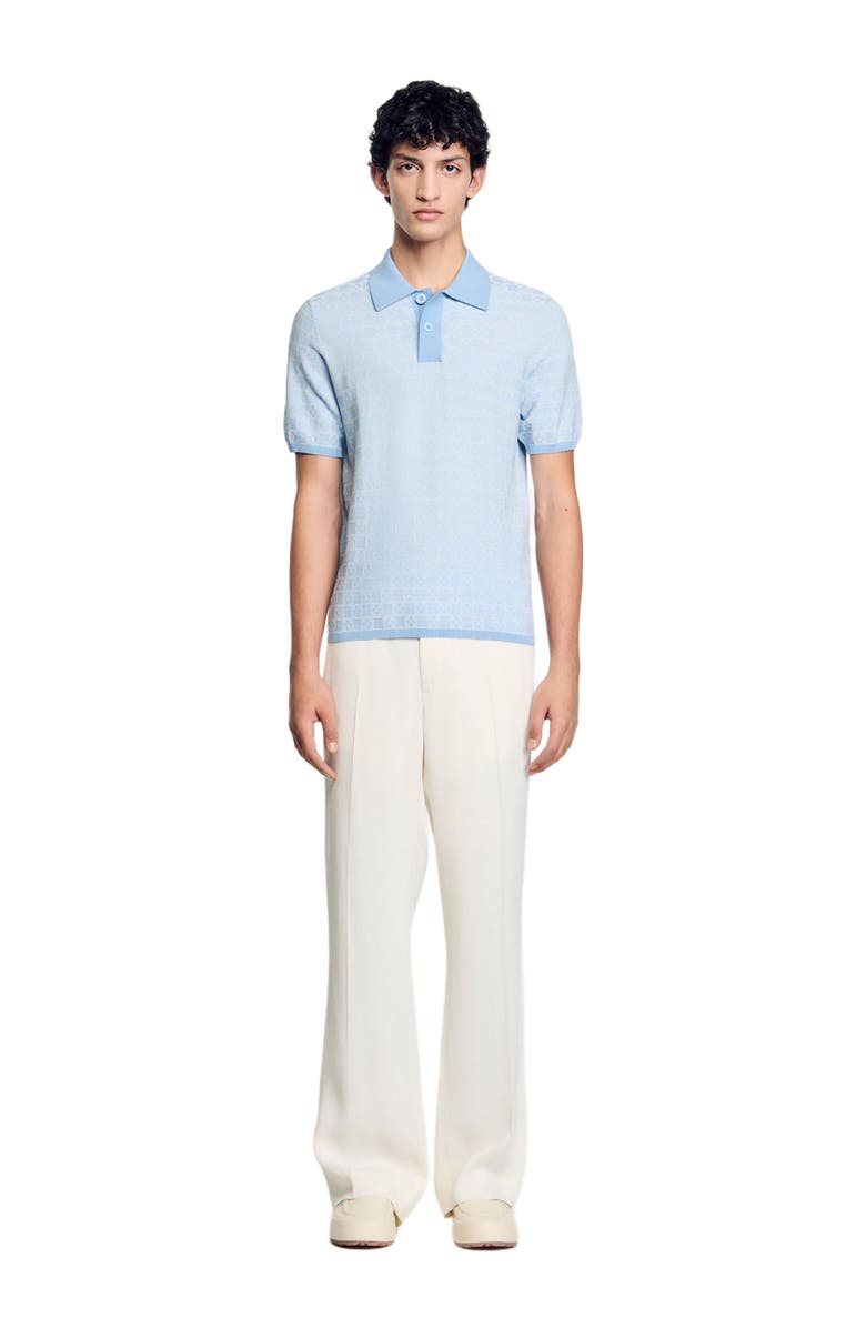 SANDRO Square Cross polo shirt, Alternate, color, 