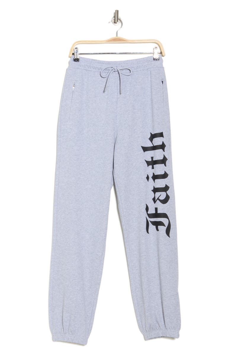 Faith Connexion Faith Sweatpants, Alternate, color, Heather Grey