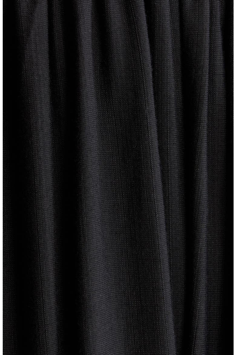 Rickrack Sleeveless Midi Dress, Alternate, color, BLACK