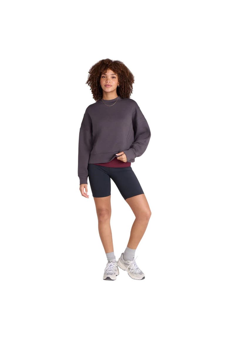 Active Crop Sweatshirt, Alternate, color, Taupe