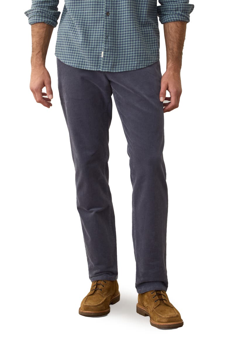 Saturday Slim Straight Leg Moleskin Chinos, Main, color, MOOD INDIGO