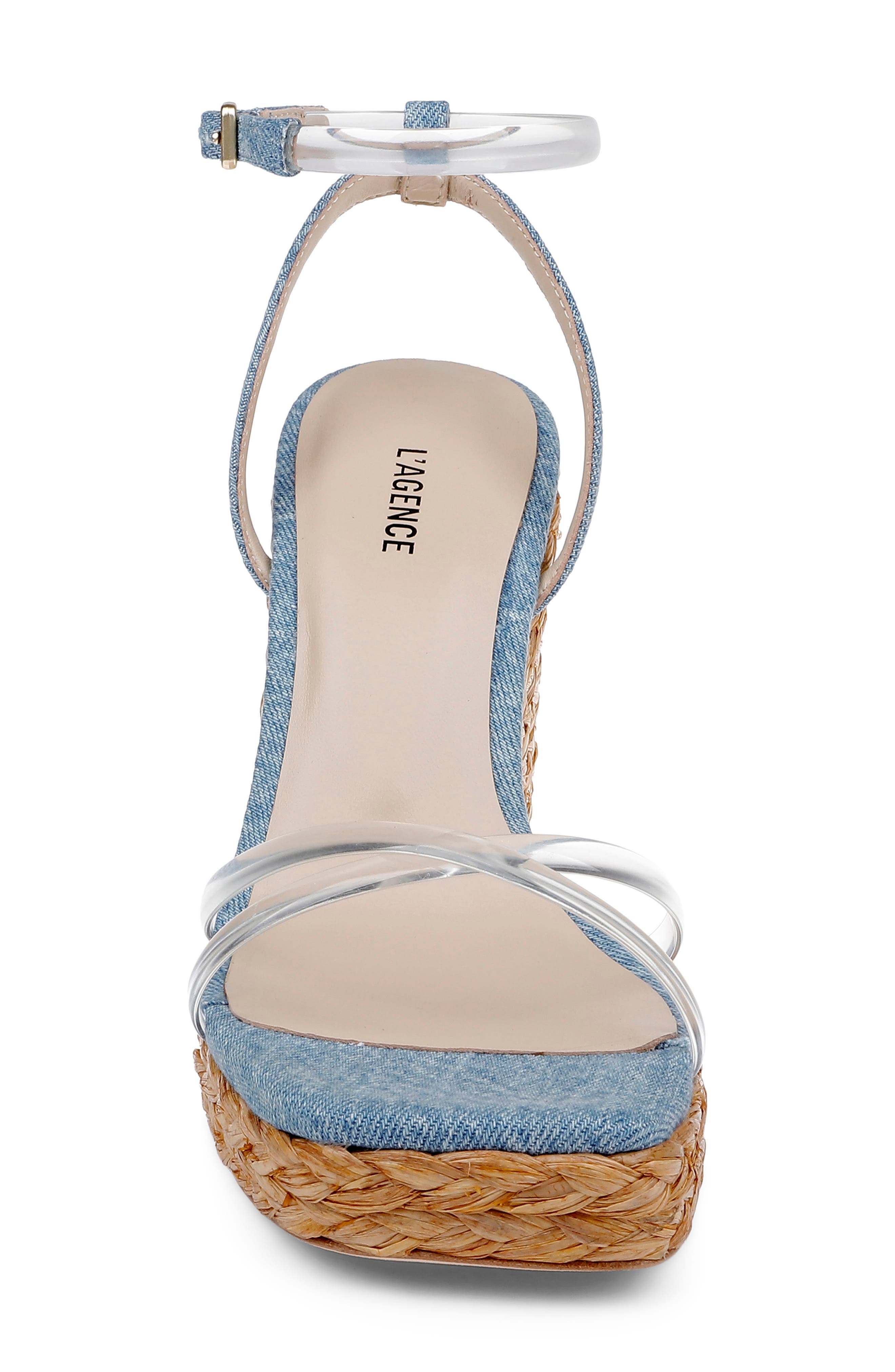 Malone Espadrille Ankle Strap Platform Wedge Sandal, Alternate, color, LIGHT BLUE
