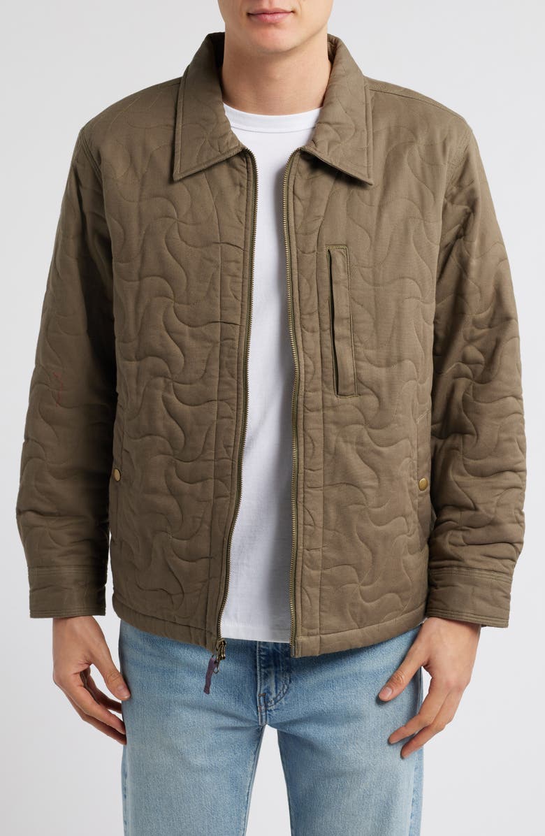 Corridor Water Repellent Quilted Cotton Jacket, Main, color, 