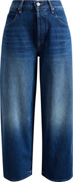 MOTHER The Delinquent Ankle Wide Leg Jeans