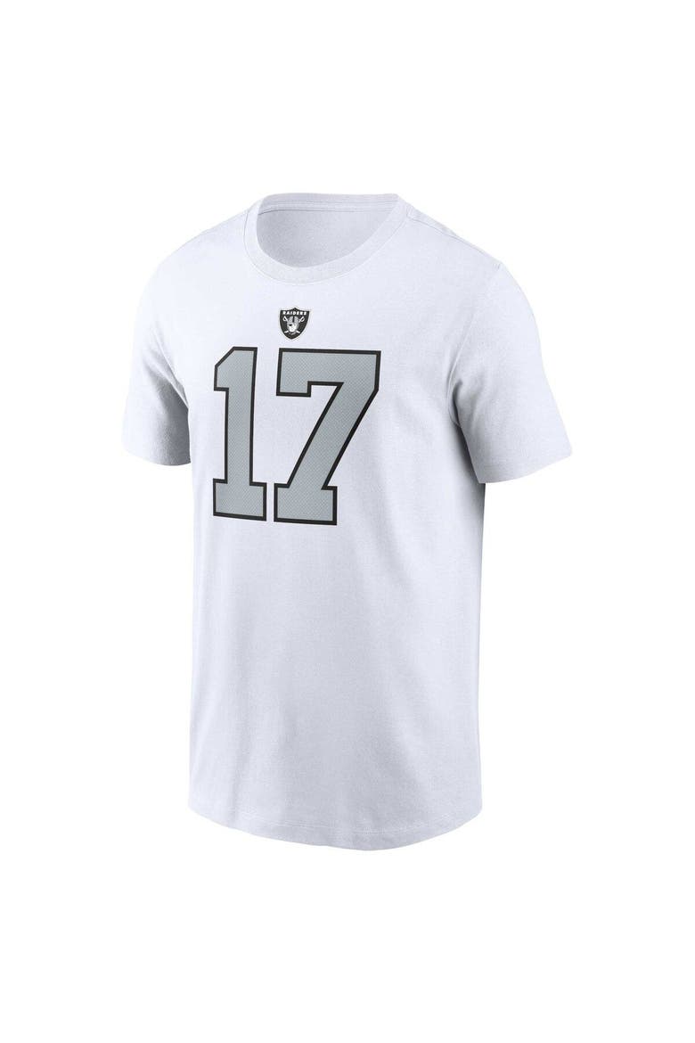 Men's Nike Davante Adams White Las Vegas Raiders Player Name & Number T-Shirt, Alternate, color, White