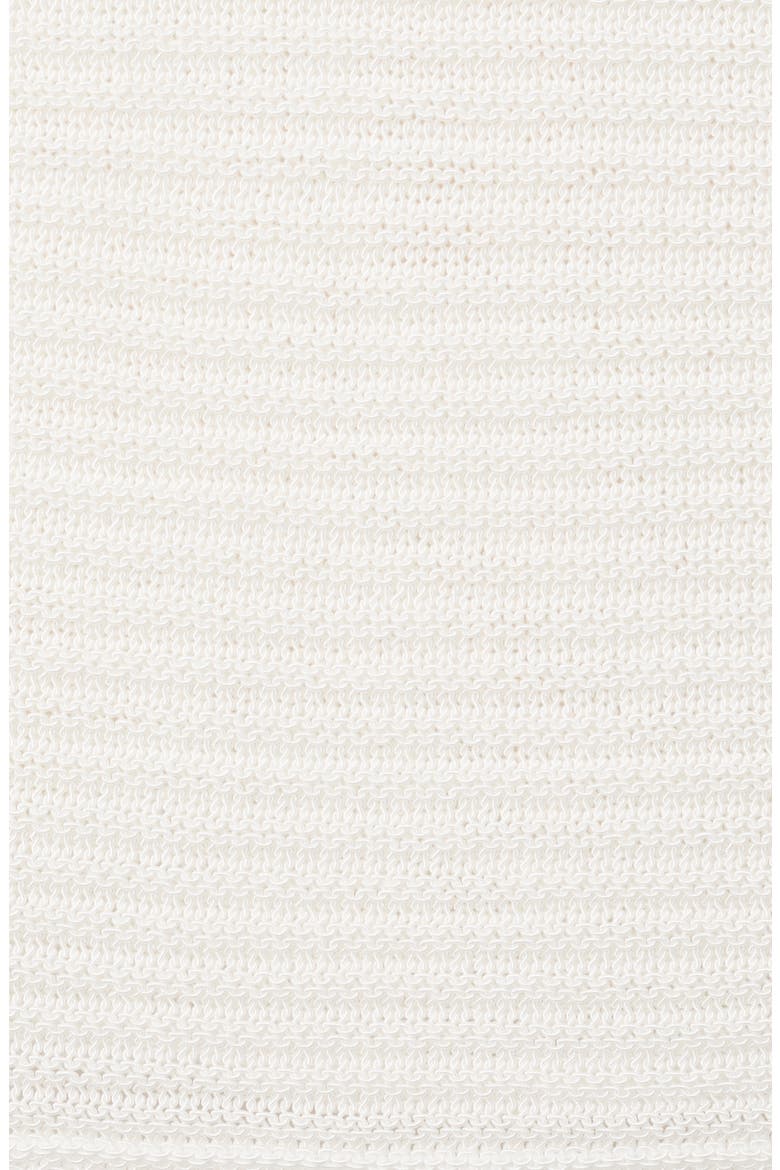 Short-Sleeved Crewneck Sweater, Alternate, color, OFF WHITE