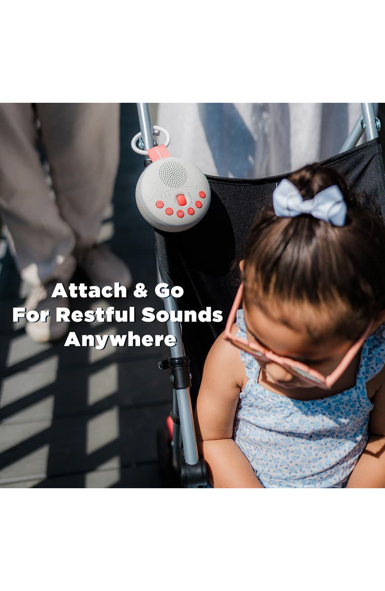 SlumberPod SlumberCalm Portable Sound & White Noise Machine, Alternate, color, White/Red