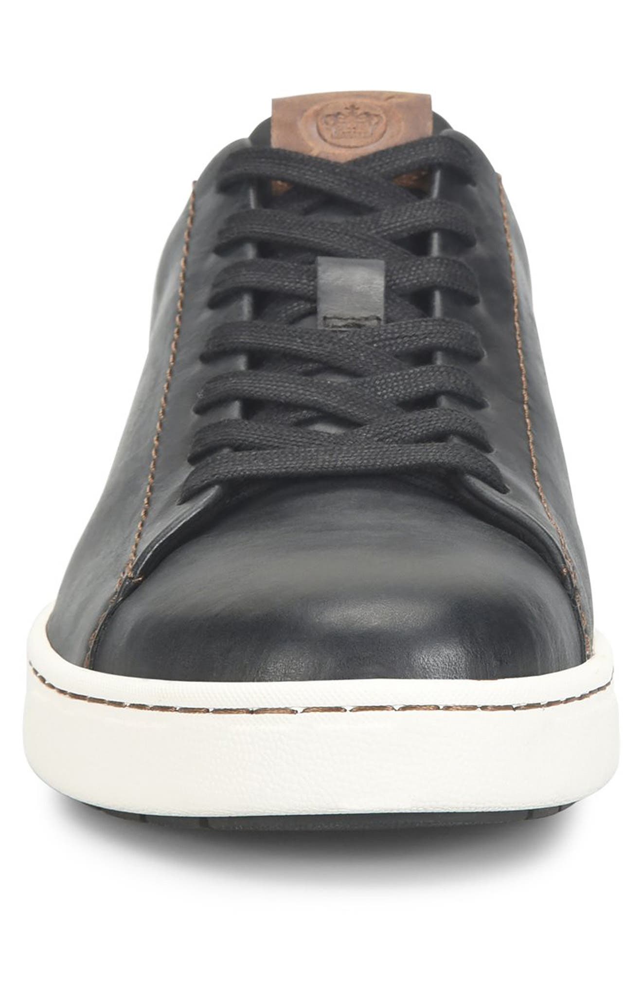 Børn Aden Sneaker, Alternate, color, Black/White Bottom