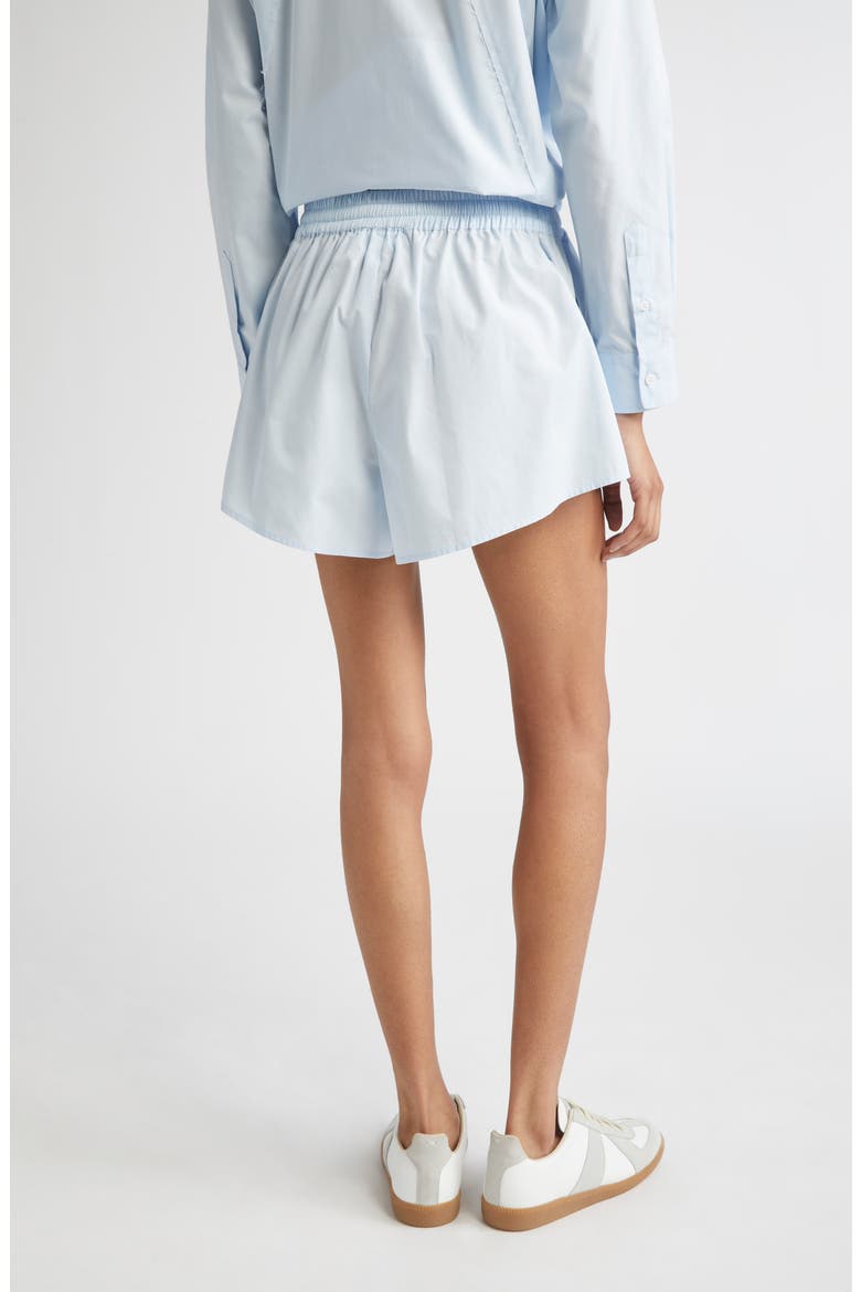 Cotton Poplin Wide Leg Shorts, Alternate, color, LIGHT BLUE
