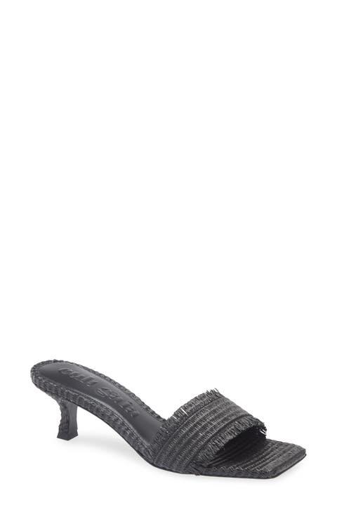 Ada Raffia Slide Sandal (Women)